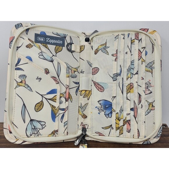 Lug Zeppelin Hummingbird Floral Zip RFID Large Wallet Wristlet NWOT - Picture 7 of 12